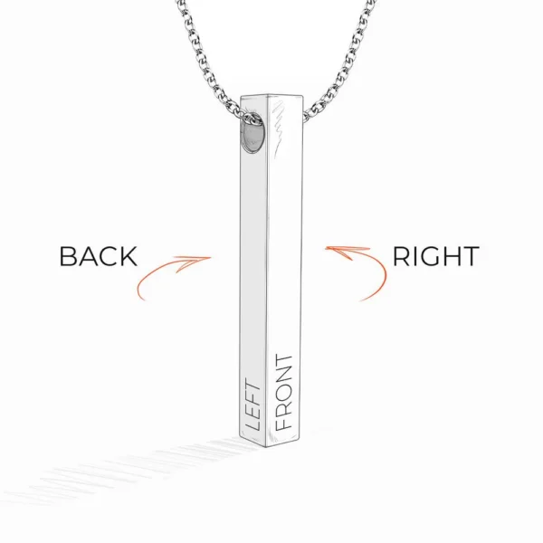 Name Engrave Necklace - Image 2